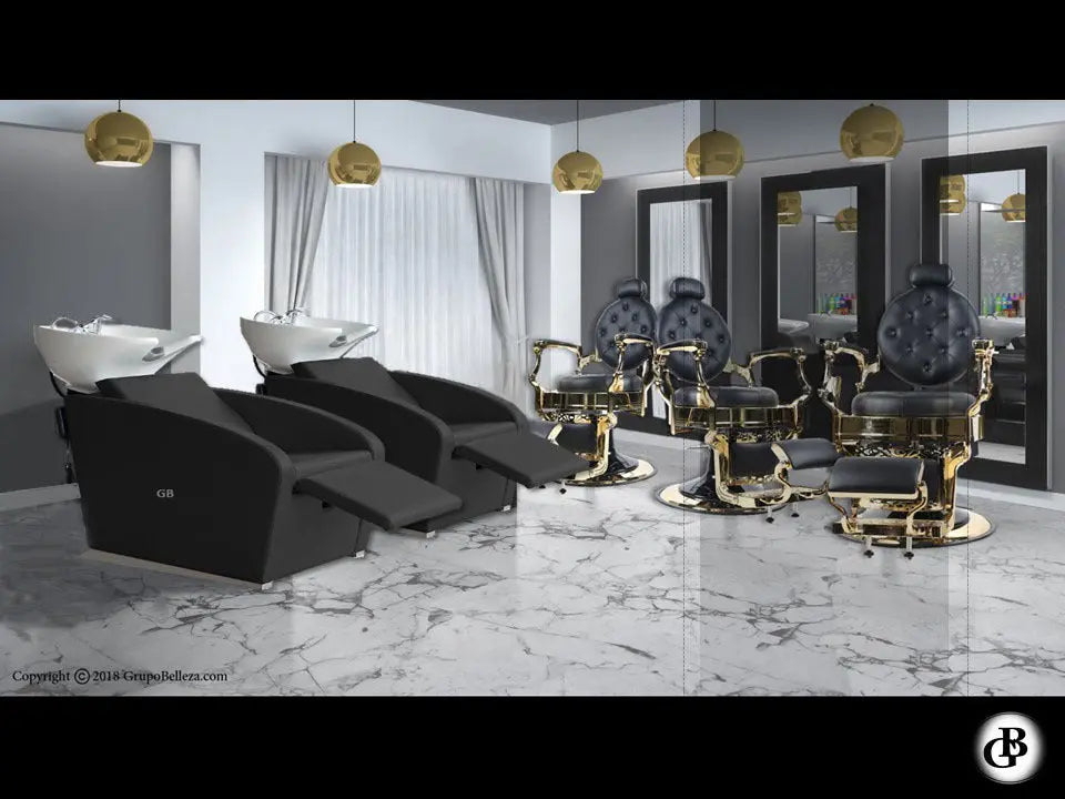 Mobiliário de barbearia conjunto