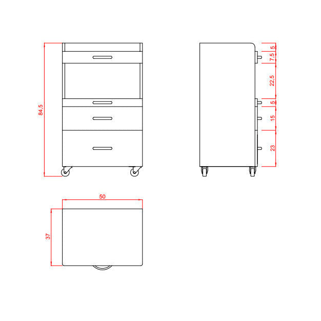 Carrito Estética AUX – 1035A
