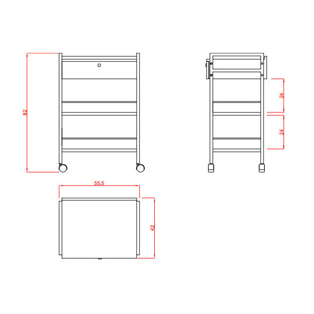 Carrito con cajón EASY – 1019A