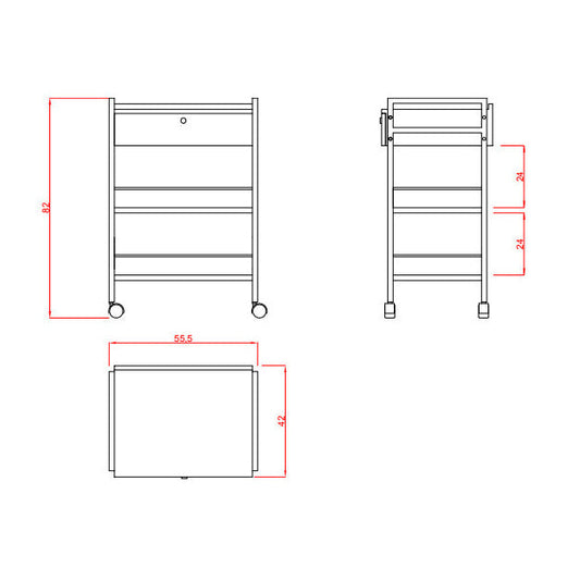 Carrito con cajón EASY – 1019A