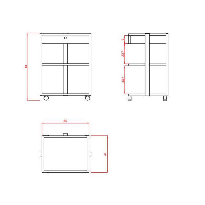 Carrito Estetica FACILE PLUS - 1040A