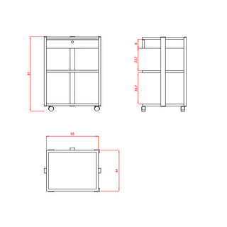 Carrito Estetica FACILE PLUS - 1040A