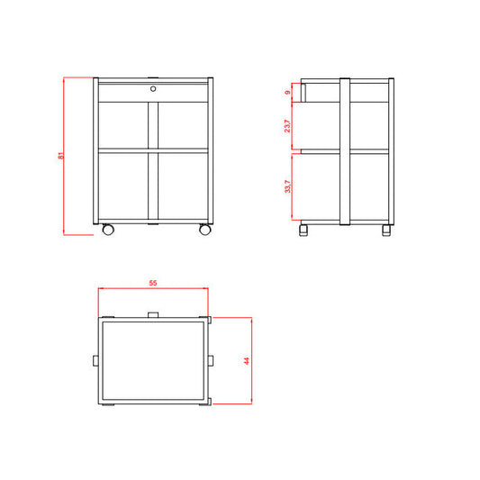 Carrito Estetica FACILE PLUS - 1040A