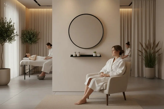 Kit Espejo Luna con repisa Grupo Belleza