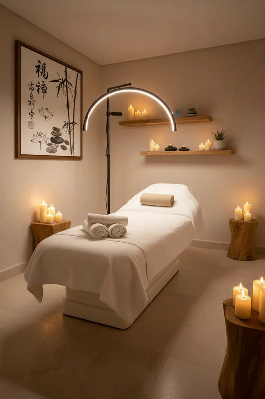 Elegante lupa con tres tipo de luz