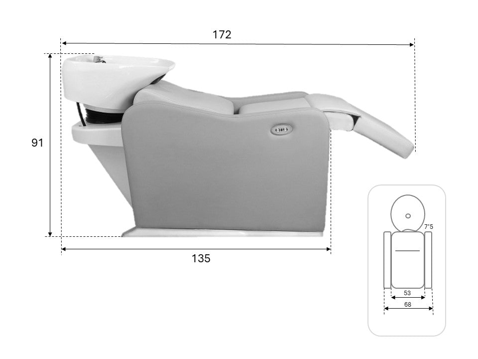 Vera Electric Shampoo Bowl
