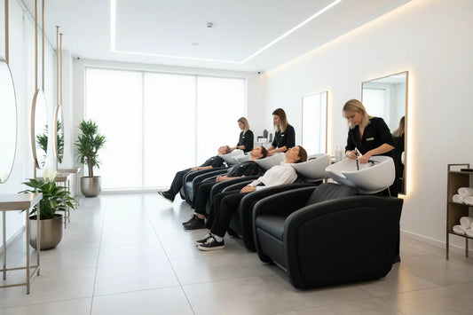 Lavacabezas con masaje y elevación de pies Libia