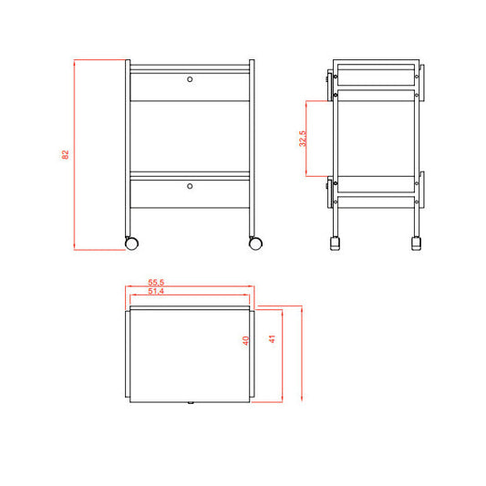 Carrito con doble cajón EASY PLUS – 1019
