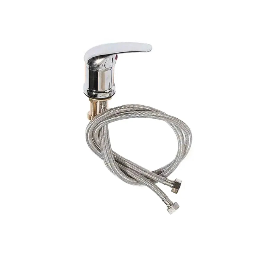 Monomando lavacabezas cromado