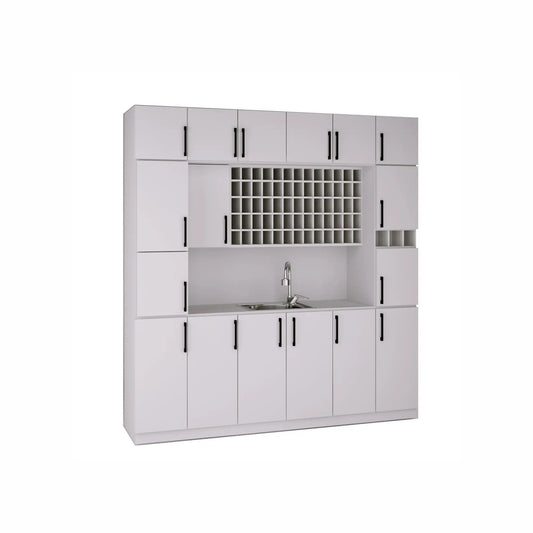 Mueble tecnico con lavamanos Nit Blanco