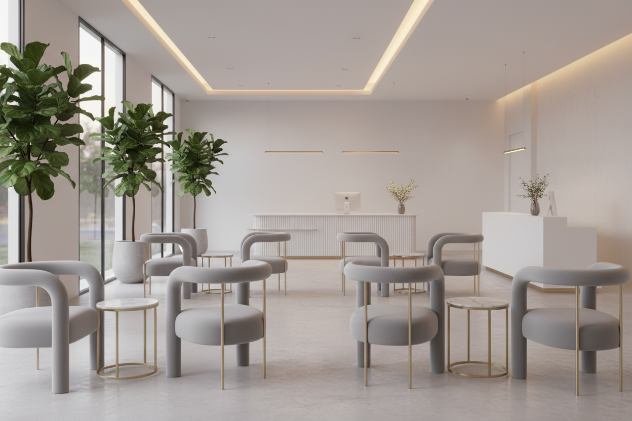 Silla de espera Velvet Geraldine