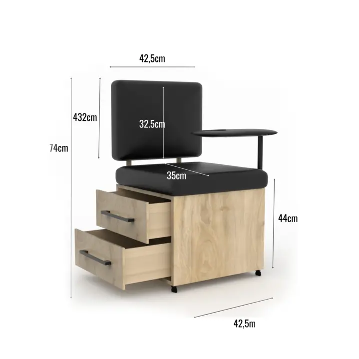 Taburete pedicura Sunny