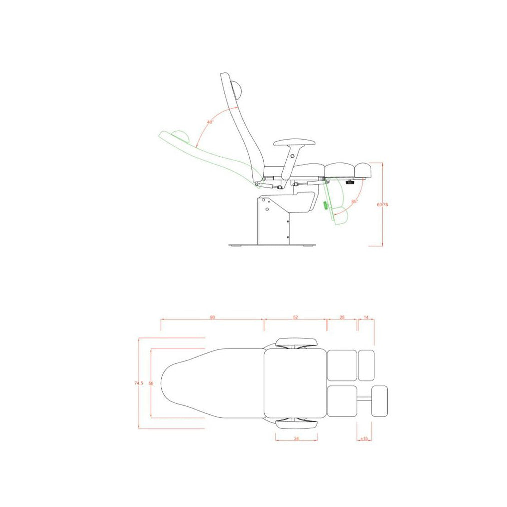 Sillón Podología EXTENS – 2232A