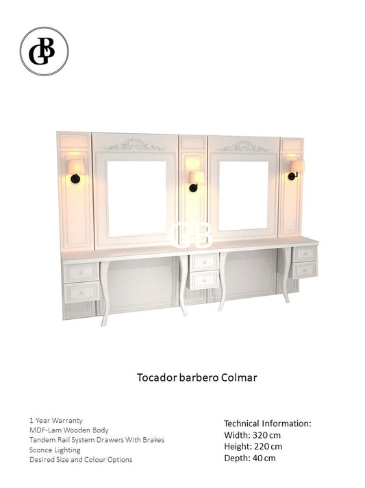 Tocador de peluqueria Colmar 2 Servicios