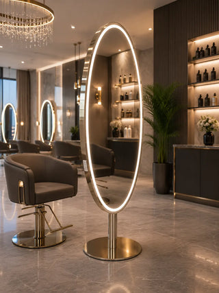 espejo de peluqueria doble con luz sintra