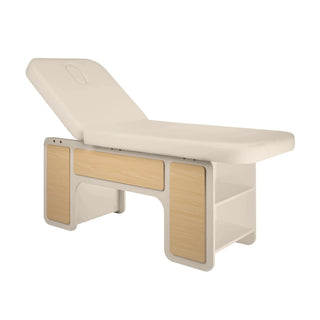Camilla para spa en madera de color beige Indus