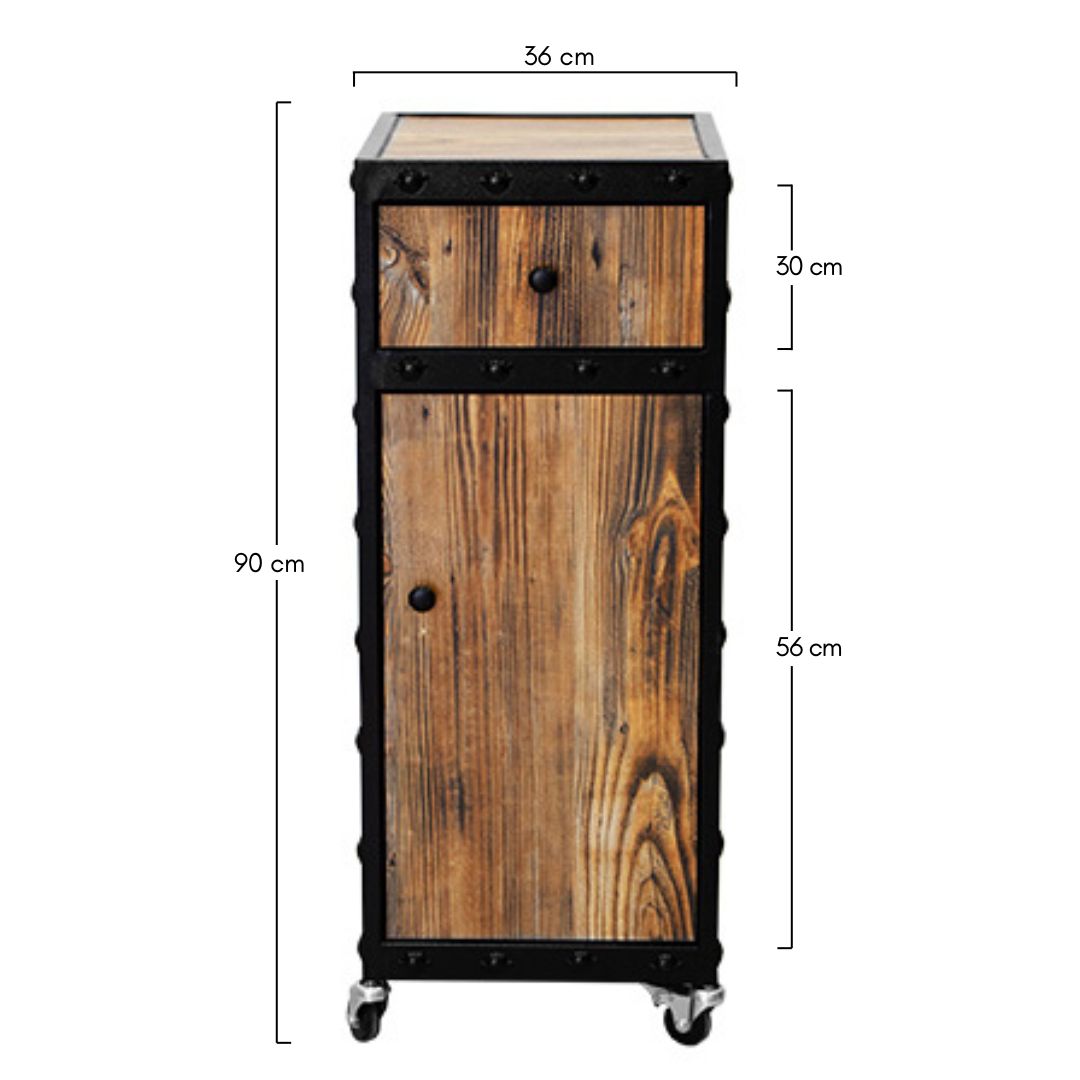 Carro Barberia Madera Vintage Gath