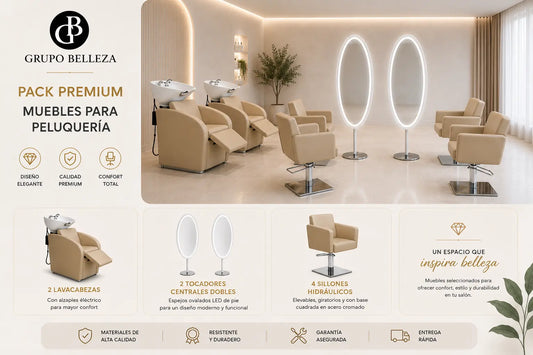 conjunto de muebles de peluquería ficha tecnica