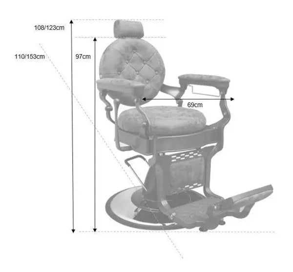 Sillón Barbero Dorado Original