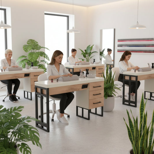 Mesa de manicura de Cork