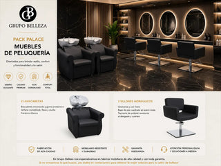 conjunto de muebles de peluqueria palace