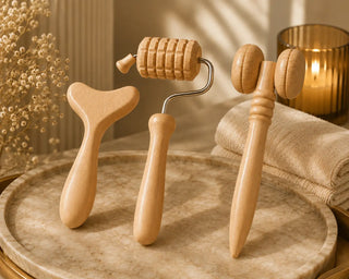 Maderoterapia facial set 3 piezas de madera Grupo Belleza