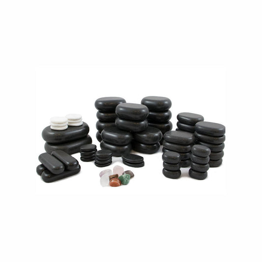 Set 64 piedras de basalto para masaje S013