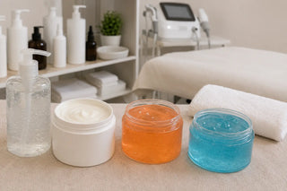 ¿Gel conductor, crema de masaje, gel térmico o criogel? Cómo elegir en cabina