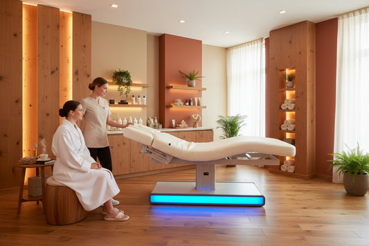 Camilla eléctrica de spa con luz