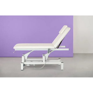 cama electrica de masaje blanca
