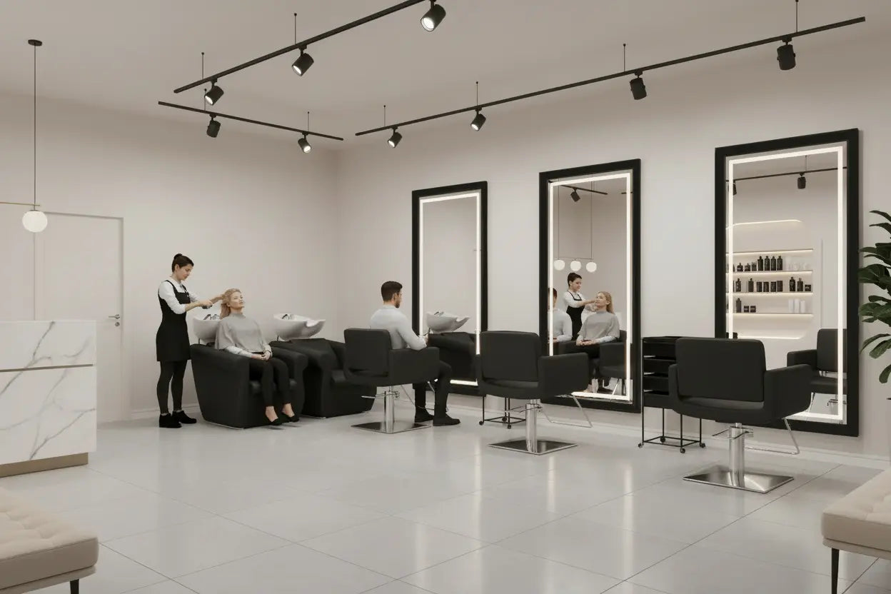 Elegante conjunto de peluqueria