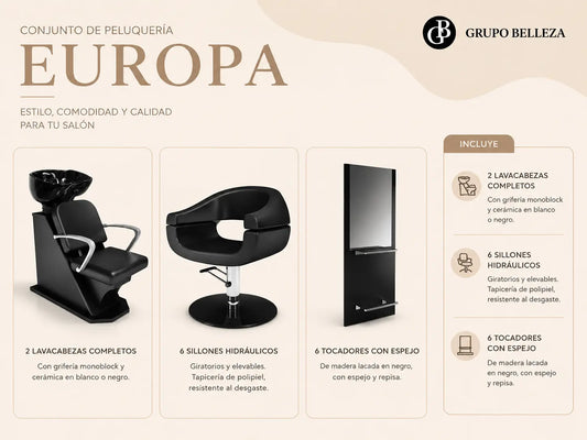 diseño de conjunto de peluqueria Europa