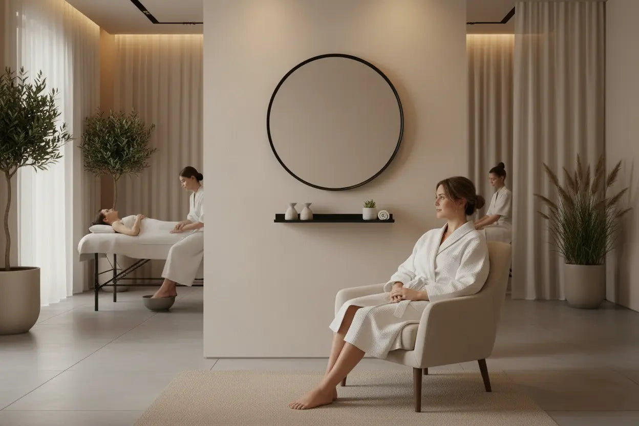 Kit Espejo Luna con repisa Grupo Belleza