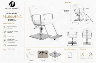 silla reclinable con cabezal