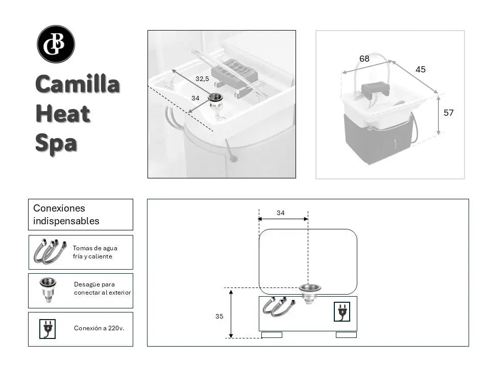 Head Spa Lavacabezas John Grupo Belleza