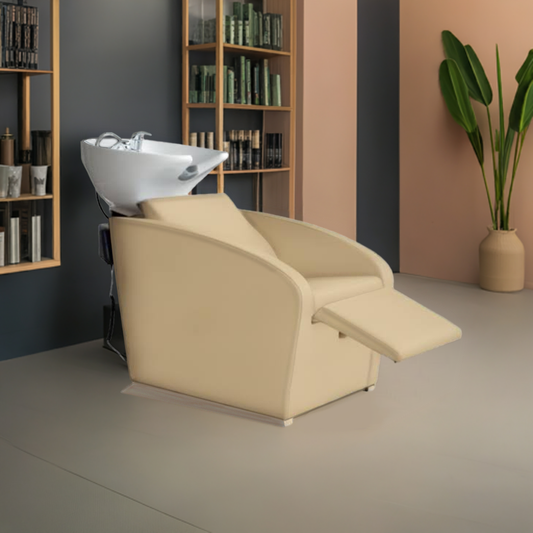 Lavacabezas Ralph de elegante diseño, con elevación de piernas eléctrico_Lavatesta_per_parrucchieri_Bacs_à_shampooing_Backwash_units_Rückwärtswaschbecken_Rampa_de_lavagem