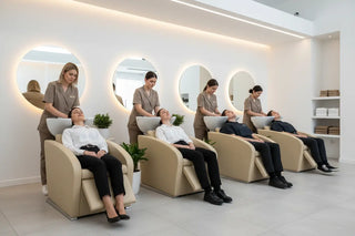 Lavacabezas eléctrico Oasis Beige Grupo Belleza