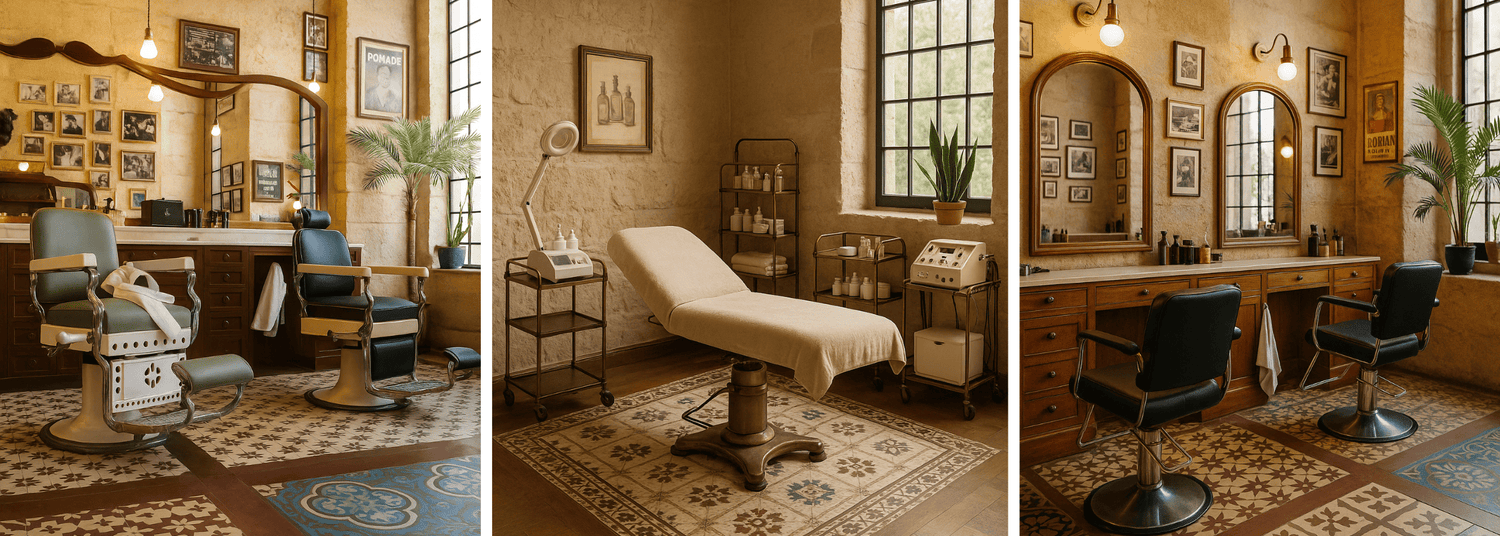 lavacabezas, sillas de peluqueria, sillas de barbero, espejos, lavacabezas spa