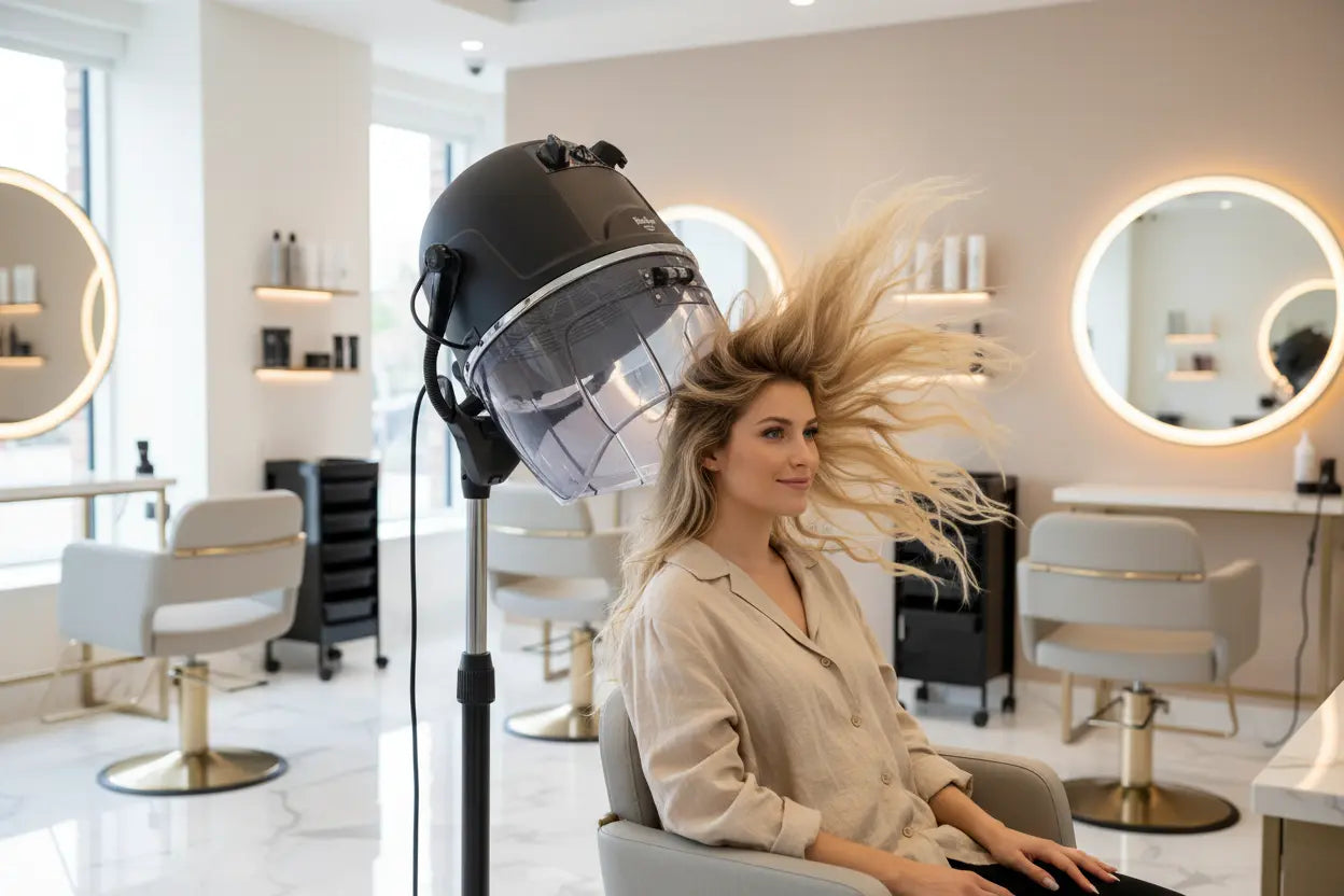 Secador de casco de pie 2V Negro Italor