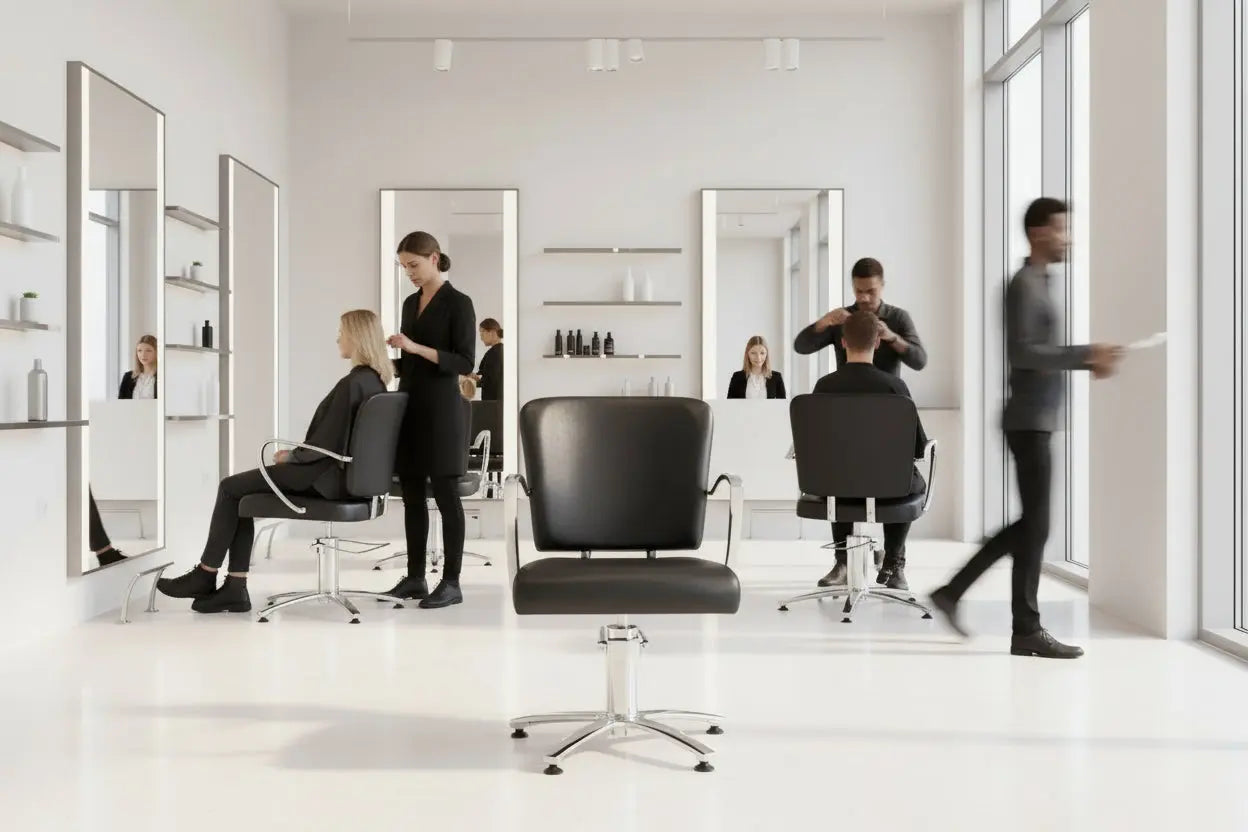 Sillón de peluquería Vanila, elegancia y confort