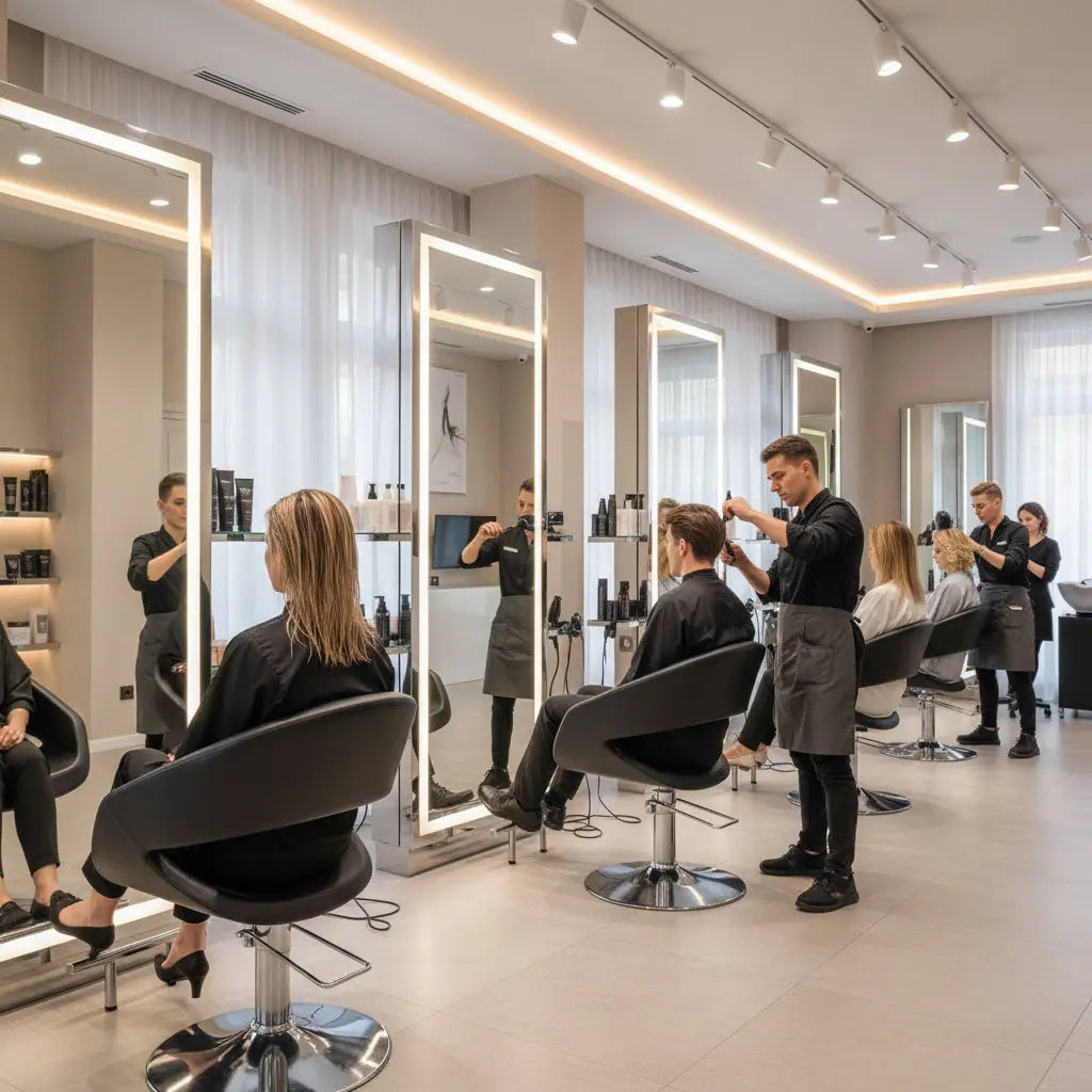 render de peluquería de Grupo Belleza