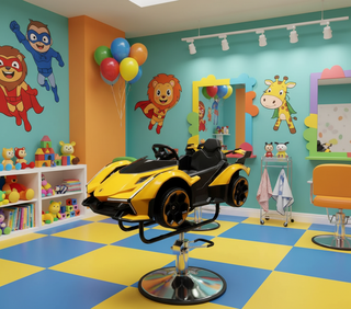 Silla peluquería para niños Porche 