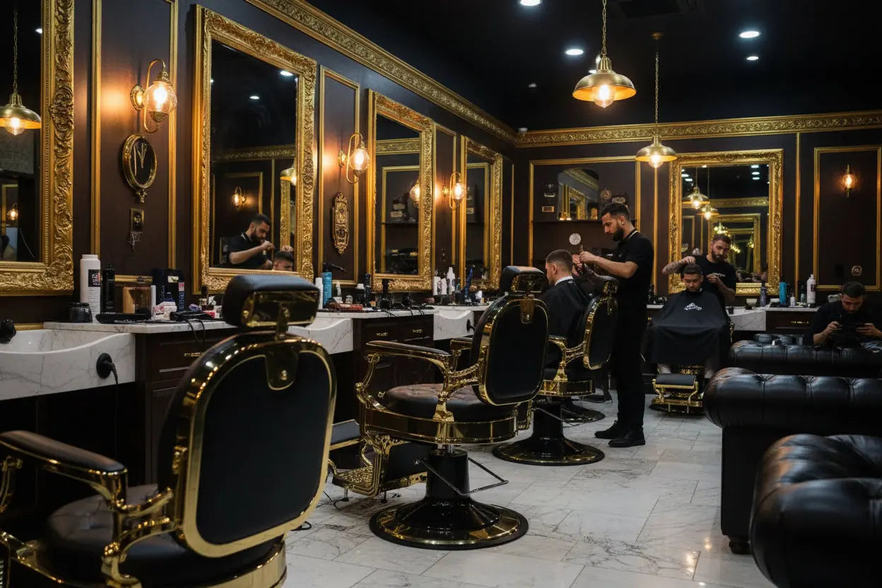lujosa barberia de Grupo Belleza