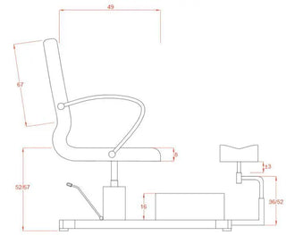 Sillon Pedicura con bañera Padua