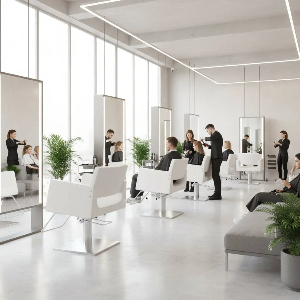 silla de peluqueria minimalista