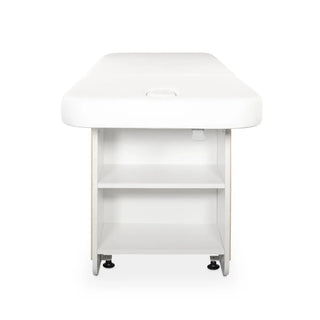 Camilla para spa en madera de color blanco Indus