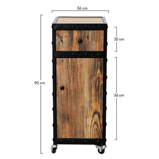 Carro Barberia Madera Vintage Gath