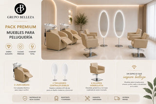 conjunto de muebles de peluquería ficha tecnica