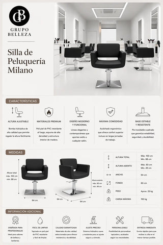 silla de peluqueria manual de uso