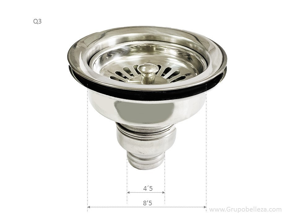 Desague Lavacabezas inox Q3